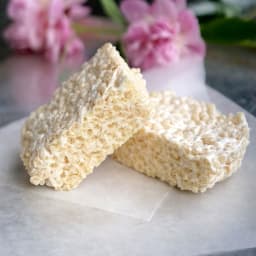 Easy Vegan Vanilla Rice Krispies Treats