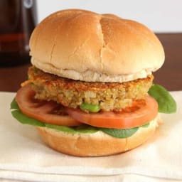 Edamame and Carrot Quinoa Burger Patties