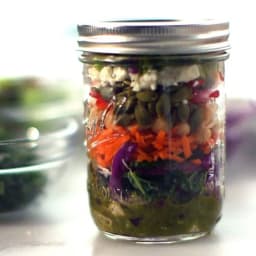 Eddie Jackson's Mason Jar Salad and Salad Dressing