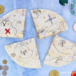 Edible Pirate Map Quesadillas