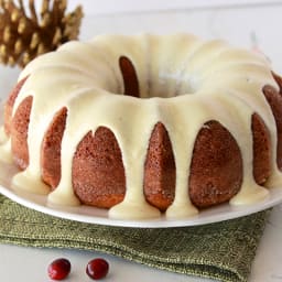 Egg Nog Bundt Cake with Egg Nog Frosting
