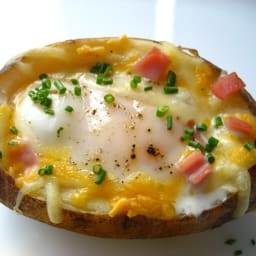 Egg Stuffed Baked Potato