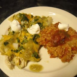 Enchiladas de Pollo en Salsa Verde