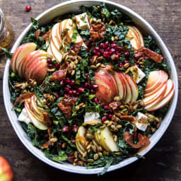 Fall Harvest Honeycrisp Apple and Kale Salad