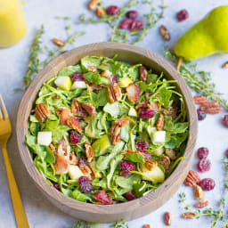 Fall Harvest Salad with Pumpkin Vinaigrette
