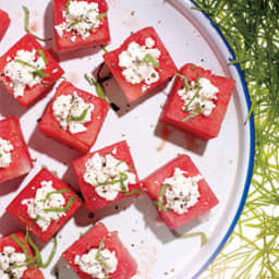 Feta-Stuffed Watermelon Blocks