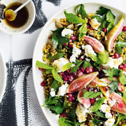 Fig and freekeh salad