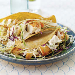 Fish Tacos with Chipotle Cream