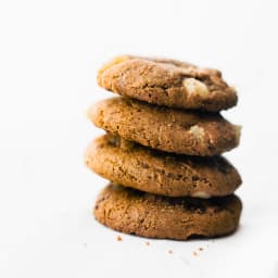 Flourless Candied Ginger Molasses Cookies