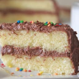 Fluffy, Moist Homemade Yellow Cake Recipe