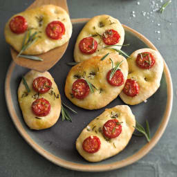 Focaccia au tomates cerise / Focaccia aux tomates cerises