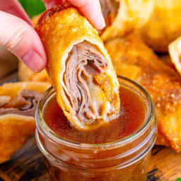 French Dip Egg Rolls