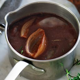 French shallot and rosemary gravy