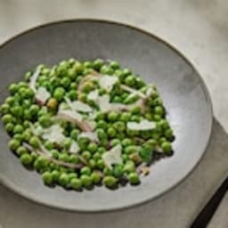 Fresh Pea Salad With Red Onion and Pecorino Romano