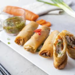 Fried Chicken Spring Rolls