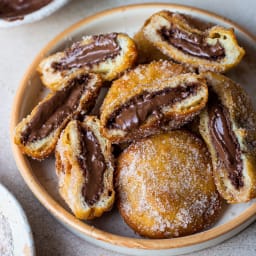 Fried Nutella Pancake Sandwich