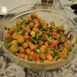 Fried Okra Salad