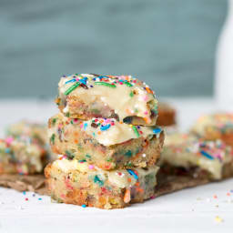 Funfetti White Chocolate Blondies