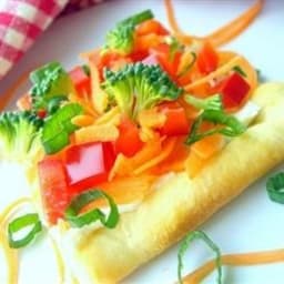 Garden Veggie Pizza Squares