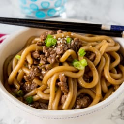 Garlic Beef Noodle Bowls