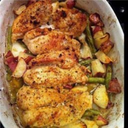 Garlic & Lemon Chicken with Red  Potatoes & Green Beans