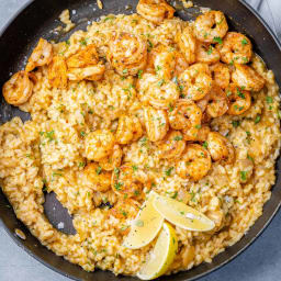 Garlic Shrimp Risotto 