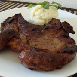 Garlicky Fried Pork chops