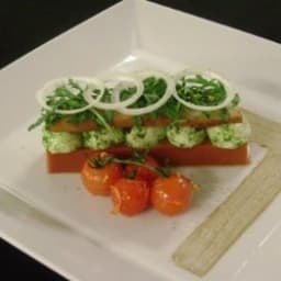 Gazpacho Jelly with Baby Mozzarella