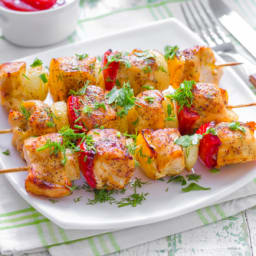 George's Barbecue Chicken Kabobs