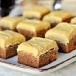 Gingerbread Blondies with Molasses Buttercream Frosting