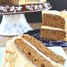 Gingerbread Cake with Molasses Cream Cheese Frosting