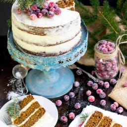 Gingerbread Layer Cake {with Brown Sugared Bourbon Frosting}