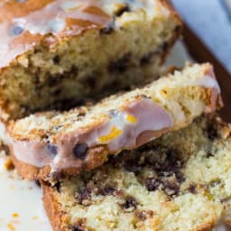 Glazed Chocolate Chip Orange Bread