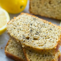 Glazed Lemon Poppyseed Bread