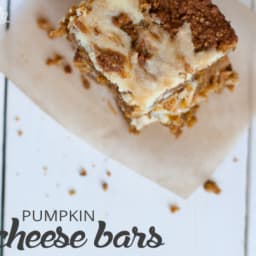 Gluten Free Pumpkin Cream Cheese Bars