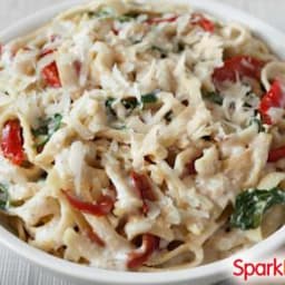 Goat Cheese Alfredo Pasta