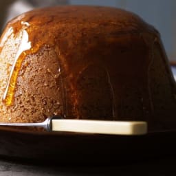 Golden syrup steamed pudding