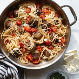 Greek Meatball Pasta
