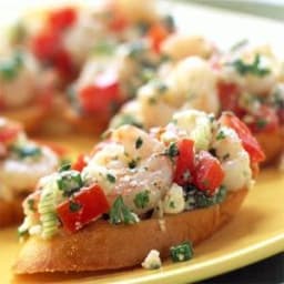 Greek Shrimp Bruschetta