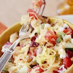 Greek-Style Salad with Spaghetti Squash