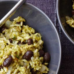 Green Chile Rice with Black Beans