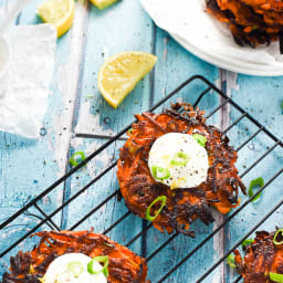 Green Onion and Sweet Potato Fritters