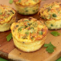 Green Veggies and Feta cheese Mini Frittata