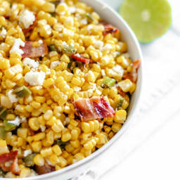 Grilled Corn Salad with Bacon and Jalapeno