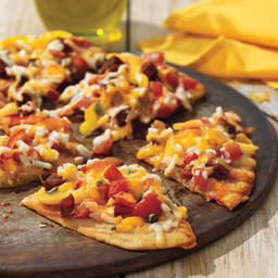 Grilled Flatbread with Chorizo and Peppers