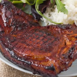 Grilled Honey Garlic Pork Chops