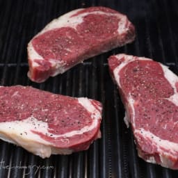 Grilled Ribeye Steak with Gorgonzola Butter