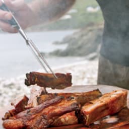 Grilled Root Beer Pork Ribs