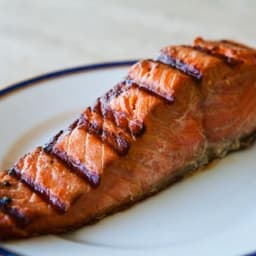 Grilled Salmon with Soy-Honey Marinade