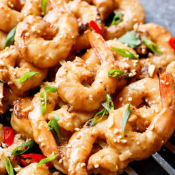 Grilled Satay Shrimp Skewers